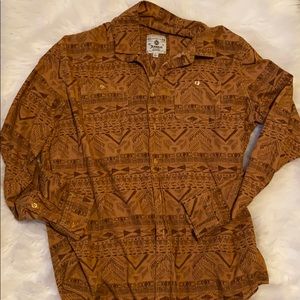 Men’s graphic button up